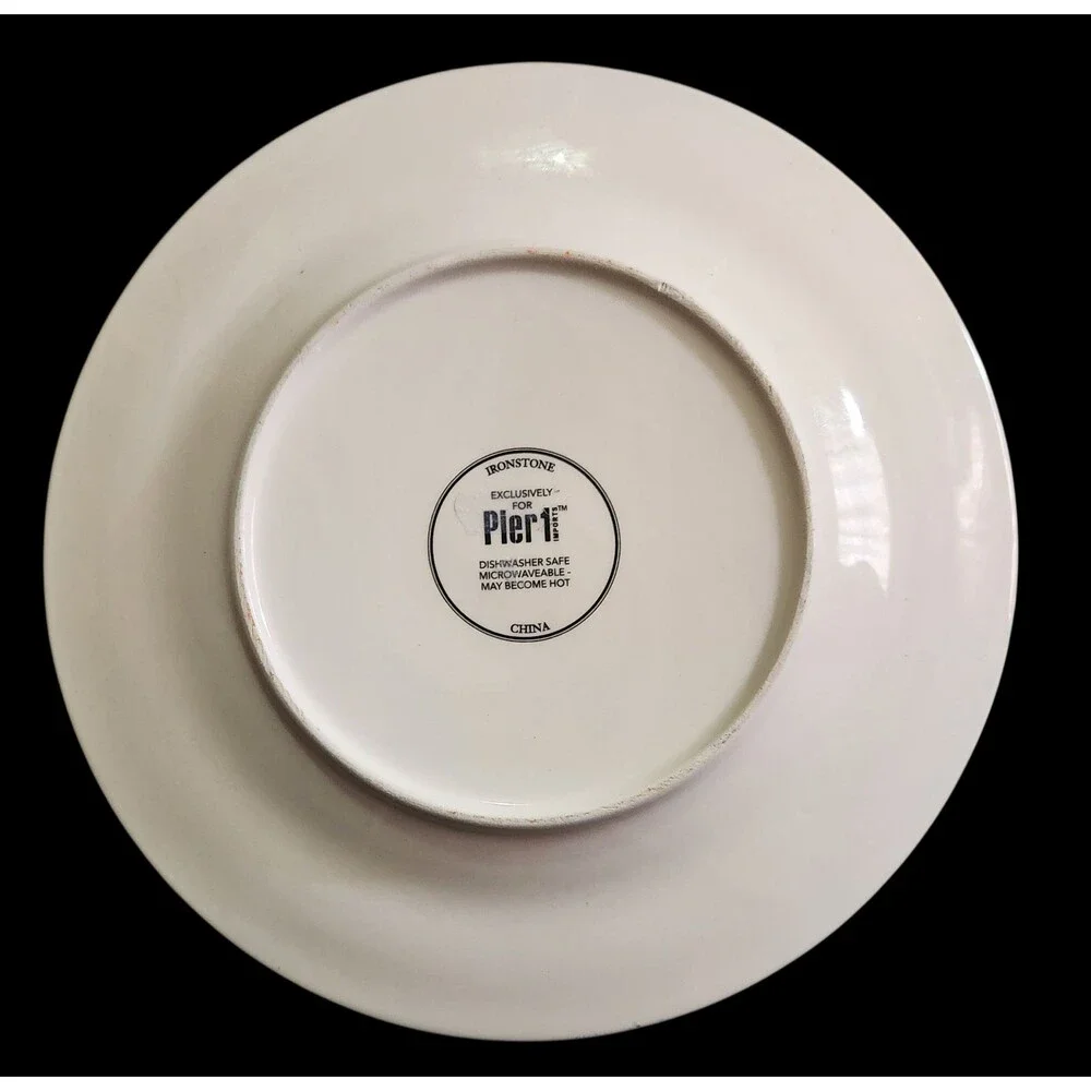 Pier 1 Ironstone Plate 8 1/2